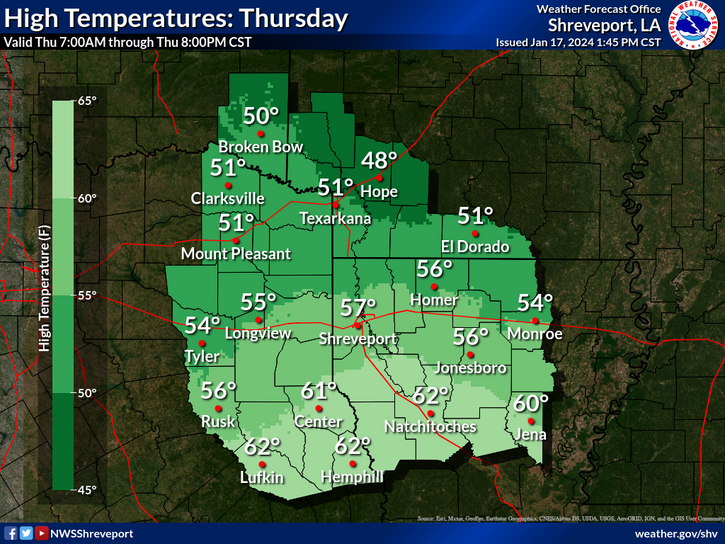 Highest levels on Thursday